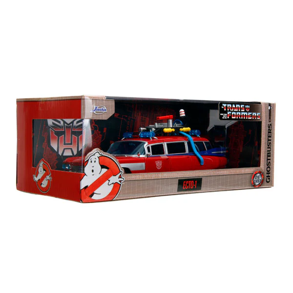 Hollywood Rides - Ghostbusters ECTO-1 + Optimus Prime 1:24 Mash-up Diecast - Image 8