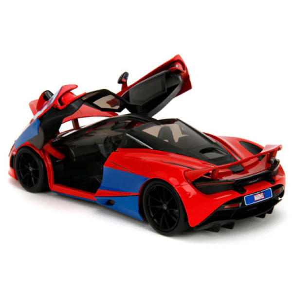 Hollywood Rides - Spider-Man with McLaren 720S 1:24 Scale Diecast Vehicle Set - Image 2