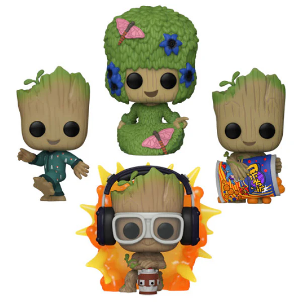 I Am Groot - I Am Groot Glow in the Dark US Exclusive Pop! Vinyl 4 Pack - Image 3