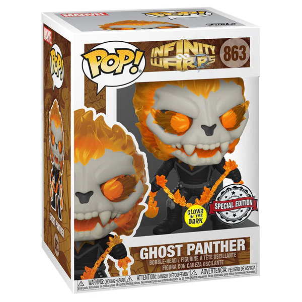 Infinity Warps - Ghost Panther Glow US Exclusive Pop! Vinyl - Image 2
