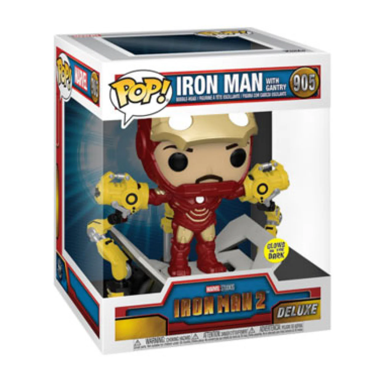 Iron Man 2 - Iron Man Mark IV with Gantry Metallic Pop! Deluxe - Image 3