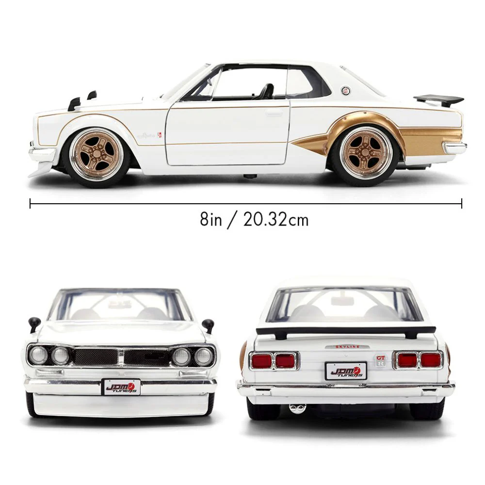JDM Tuners - 1:24 1971 Nissan Skyline 2000 GT-R Diecast Vehicle - Image 12