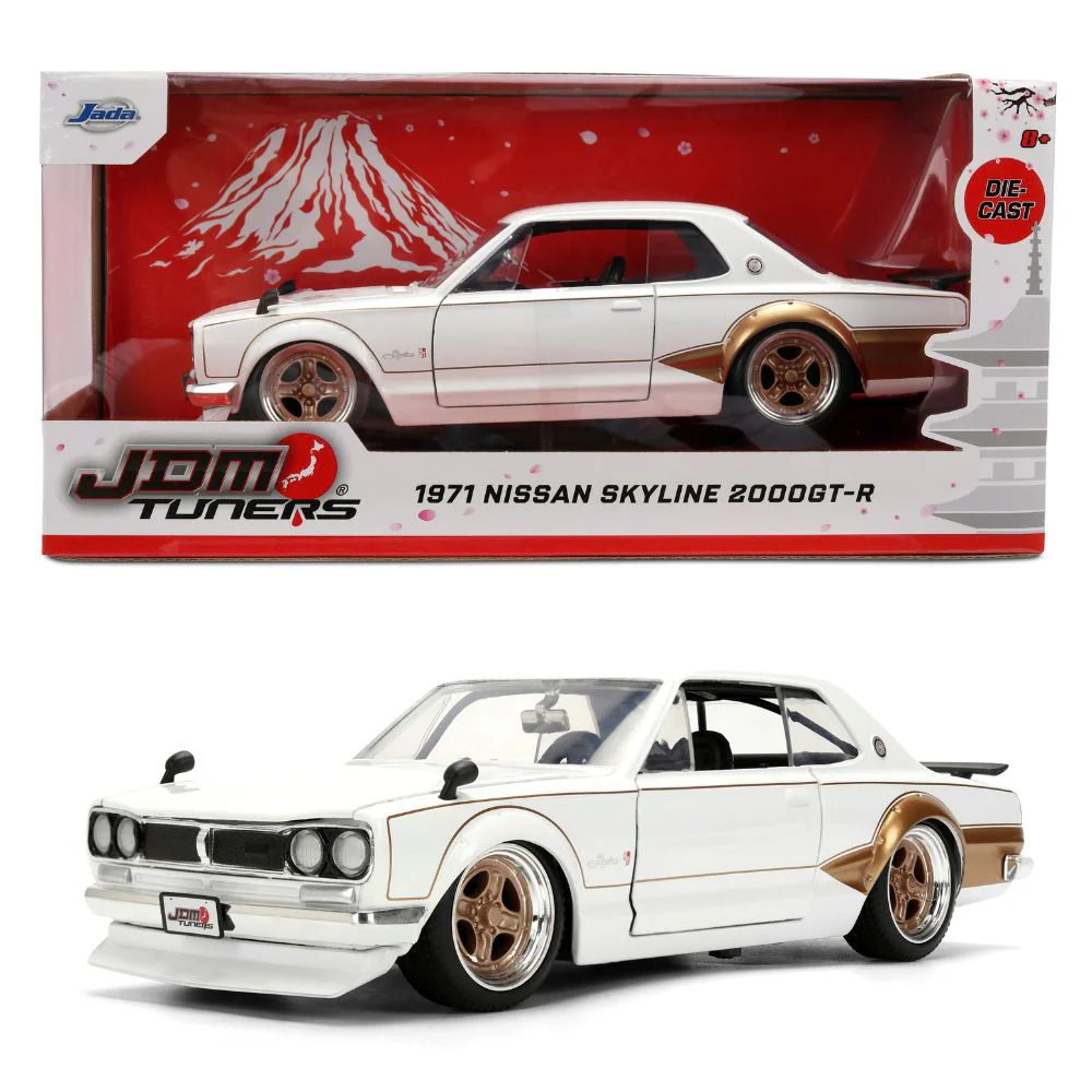 JDM Tuners - 1:24 1971 Nissan Skyline 2000 GT-R Diecast Vehicle - Image 13