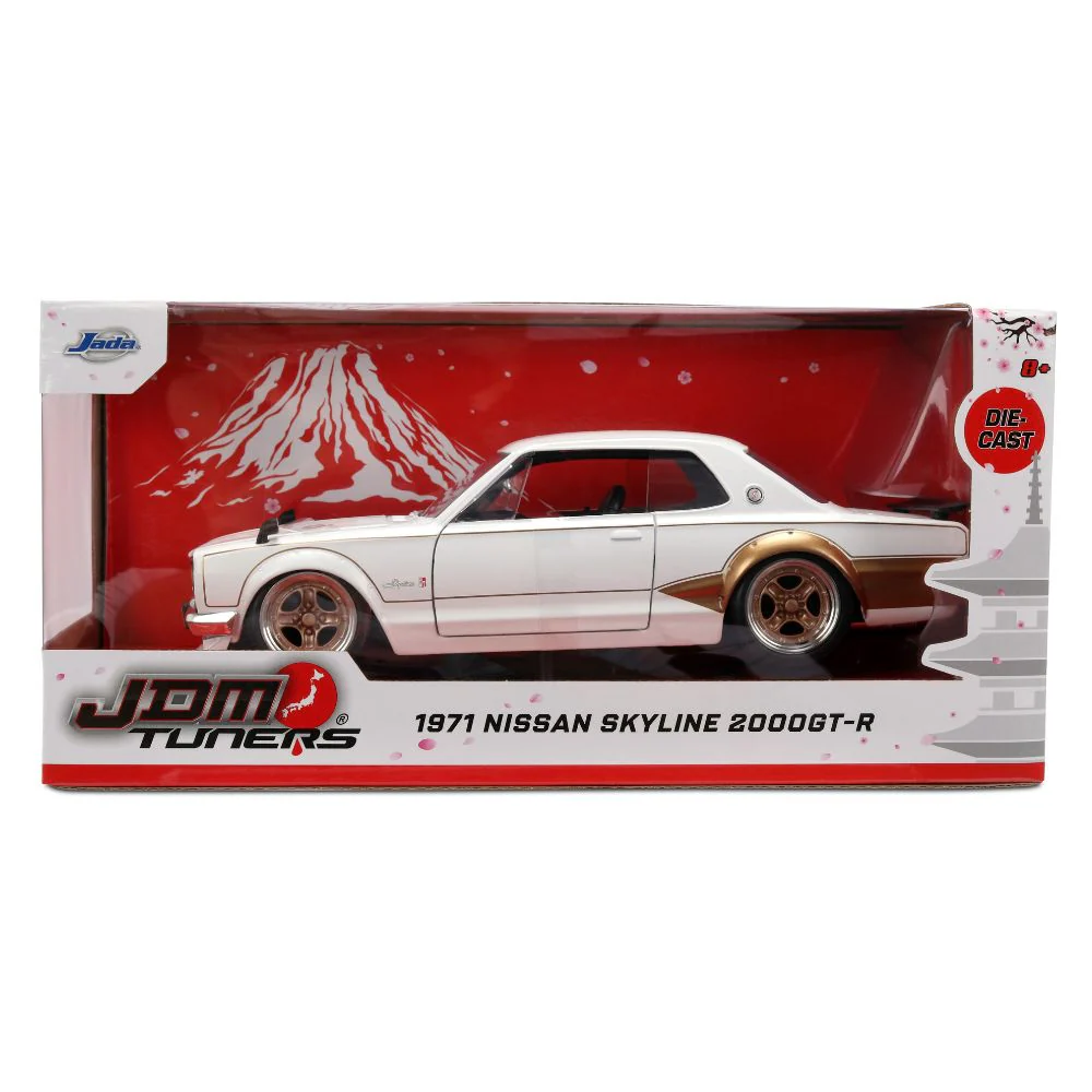 JDM Tuners - 1:24 1971 Nissan Skyline 2000 GT-R Diecast Vehicle - Image 14