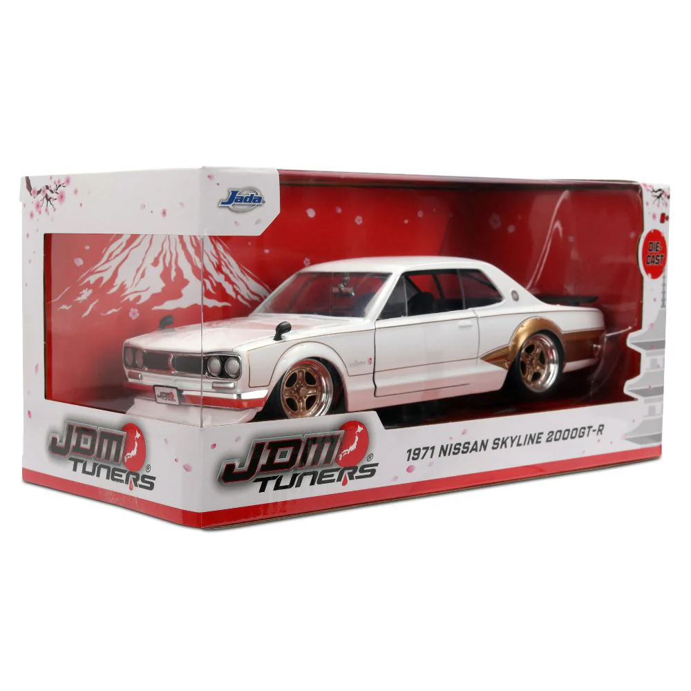 JDM Tuners - 1:24 1971 Nissan Skyline 2000 GT-R Diecast Vehicle - Image 15