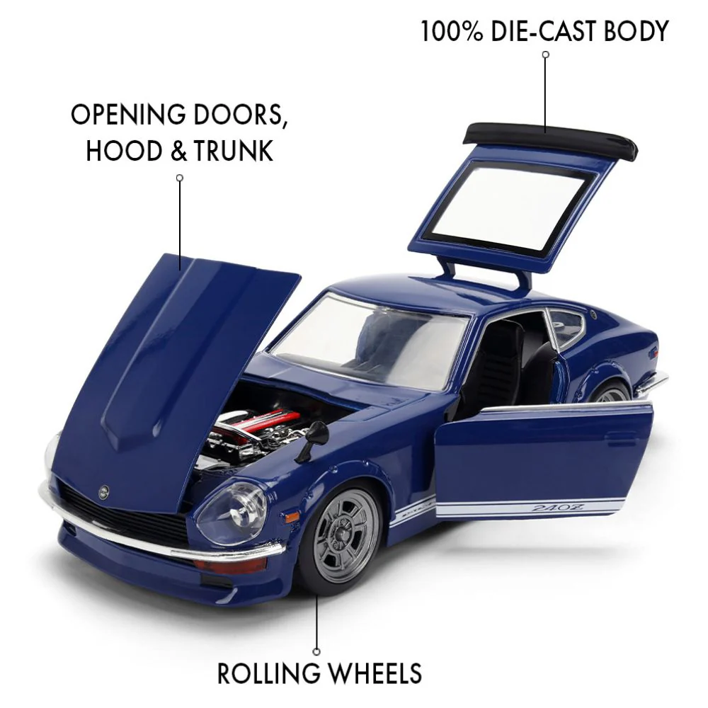 JDM Tuners - 1:24 1972 Datsun 24OZ Diecast Vehicle - Image 11