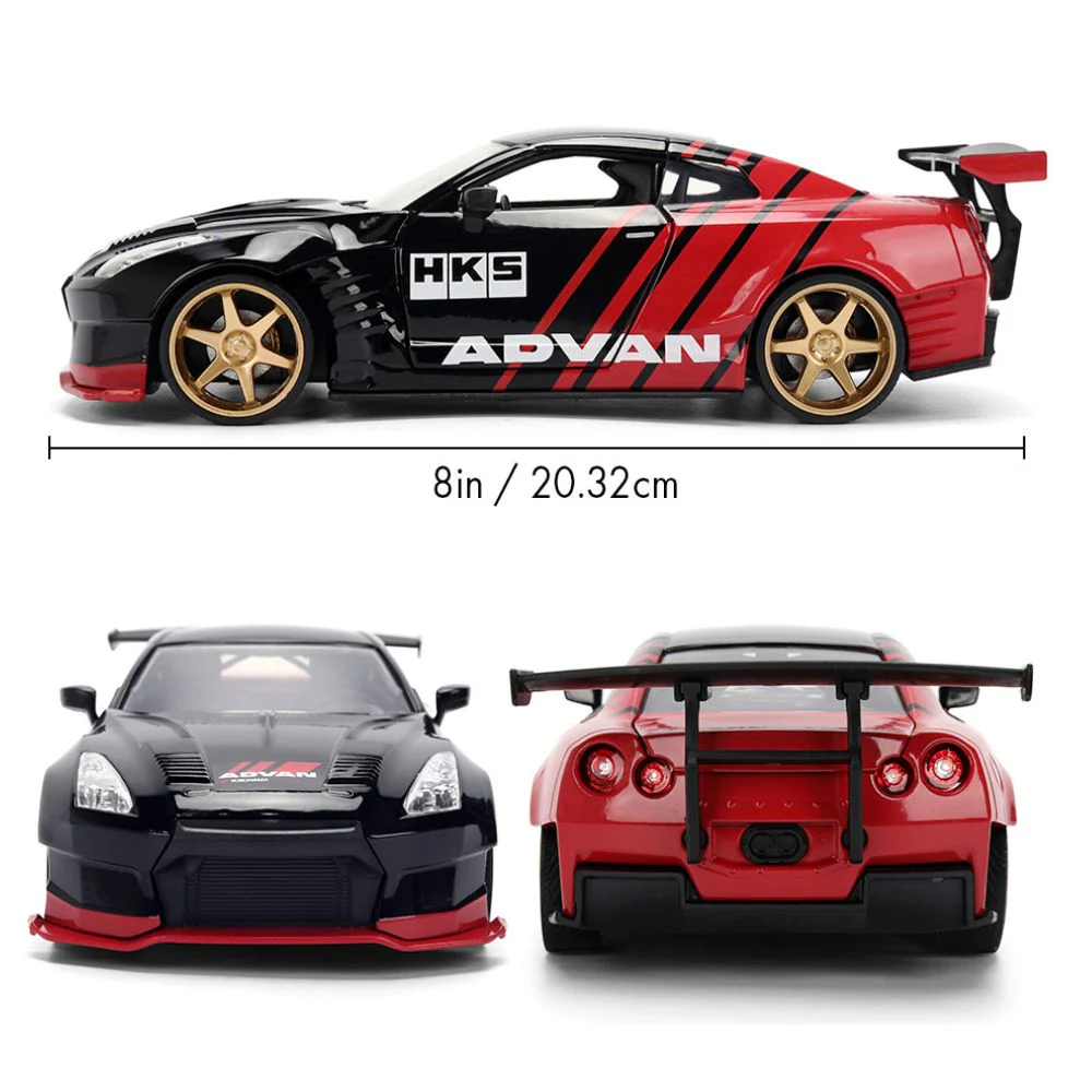 JDM Tuners - 1:24 2009 Nissan GT-R (R35) Ben Sopra Diecast Vehicle - Image 12