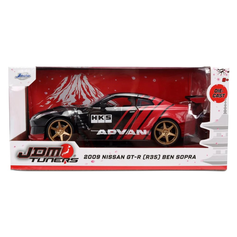 JDM Tuners - 1:24 2009 Nissan GT-R (R35) Ben Sopra Diecast Vehicle - Image 14