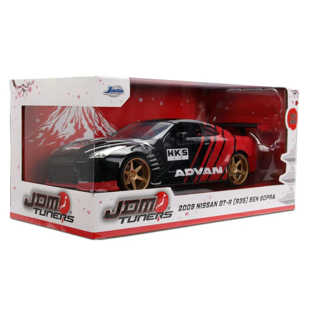 JDM Tuners - 1:24 2009 Nissan GT-R (R35) Ben Sopra Diecast Vehicle - Image 15