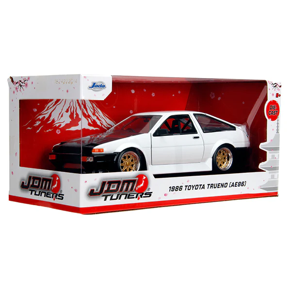 JDM Tuners - 1986 Toyota Trueno AE86 1:24 Scale Diecast Vehicle - Image 9