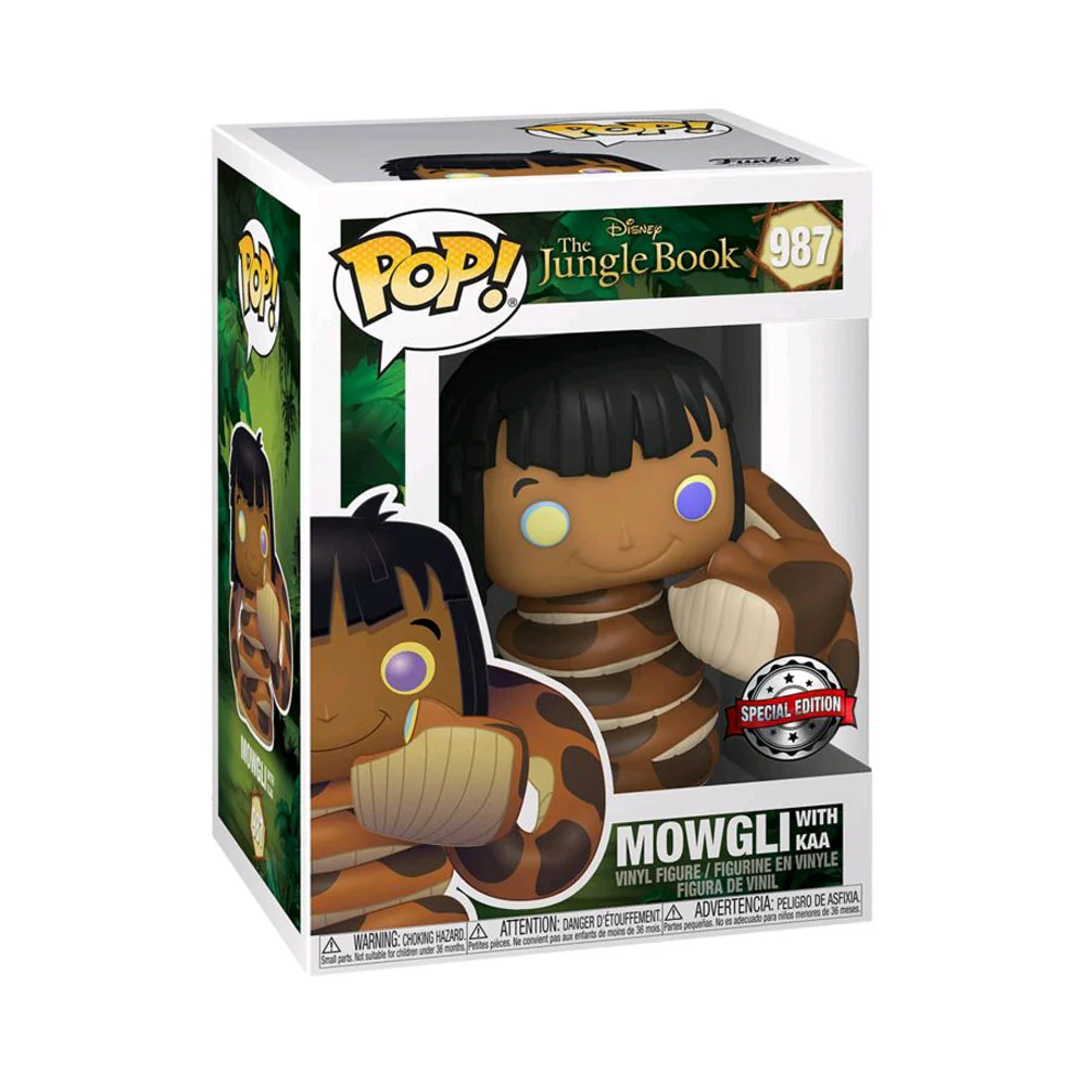Jungle Book - Mowgli with Kaa US Exclusive Pop! Vinyl - Image 2