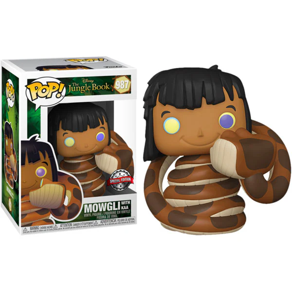 Jungle Book - Mowgli with Kaa US Exclusive Pop! Vinyl - Image 3