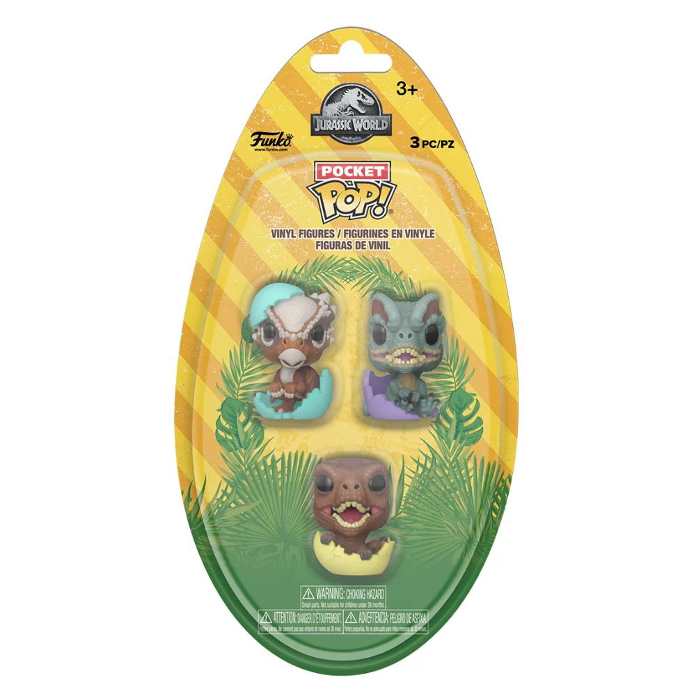 Jurassic Park - Hatching Pocket Pop! Vinyl 3 Pack - Image 3
