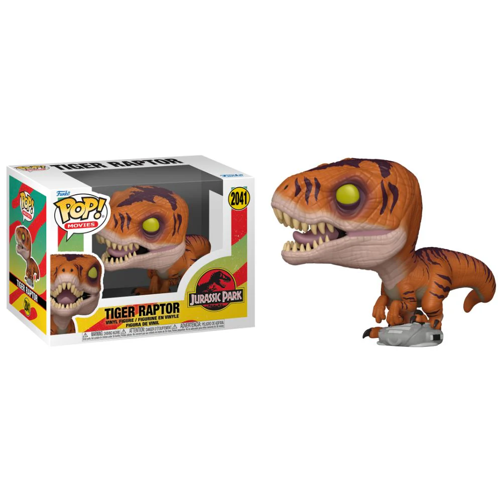 Jurassic Park 3 - Tiger Raptor Pop! Vinyl - Image 3