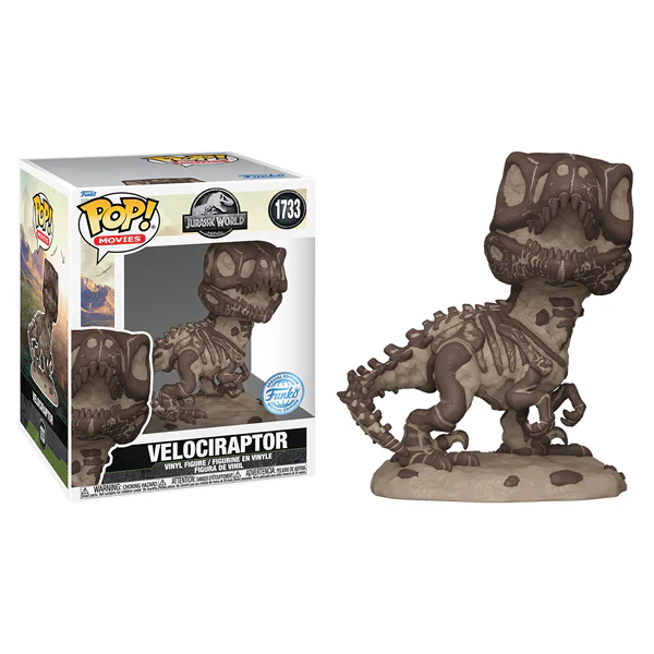 Jurassic Park - Velociraptor Fossil 6 Inch US Exclusive Pop! Vinyl - Image 3