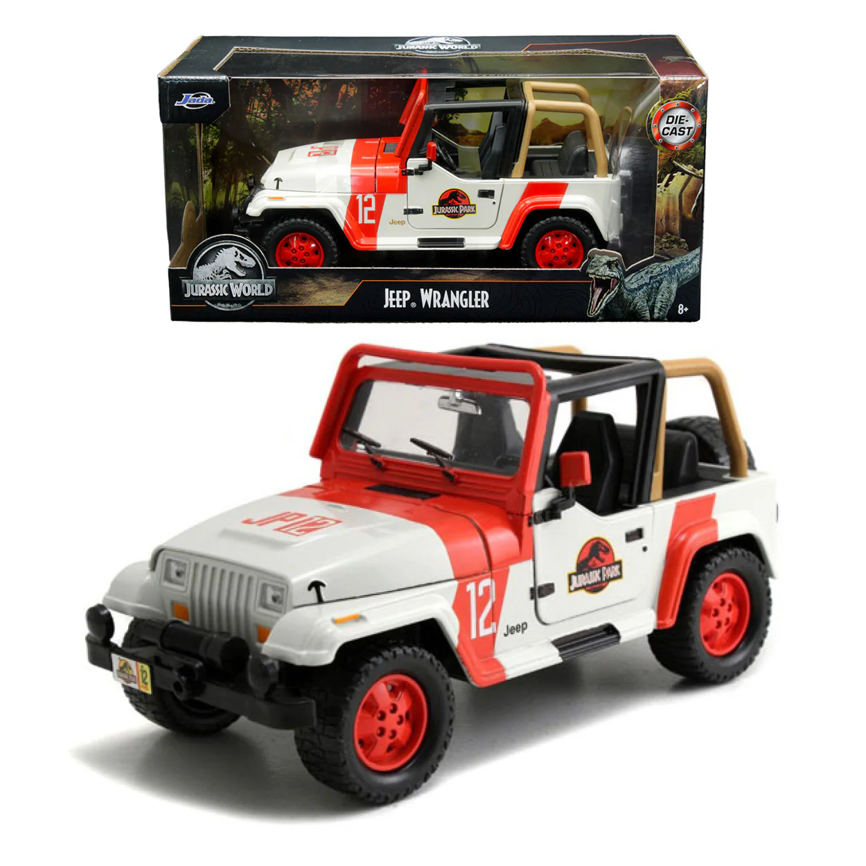 Jurassic World - 1992 Jeep Wrangler 1:24 Scale Hollywood Ride - Image 8