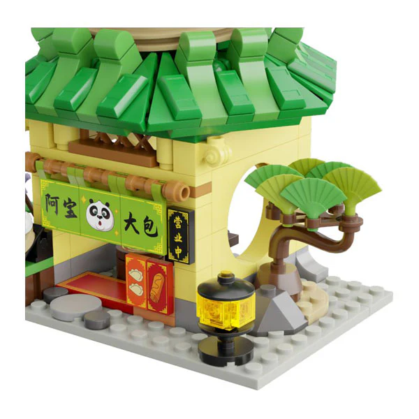 Kung Fu Panda - Po's Dumpling Shop Mini Street View Building Block Construction Set (316 Pieces) - Image 5