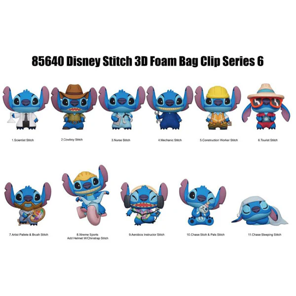 Lilo & Stitch - 3D Foam Bag Clips S6 Blind Bag (1 unit) - Image 3