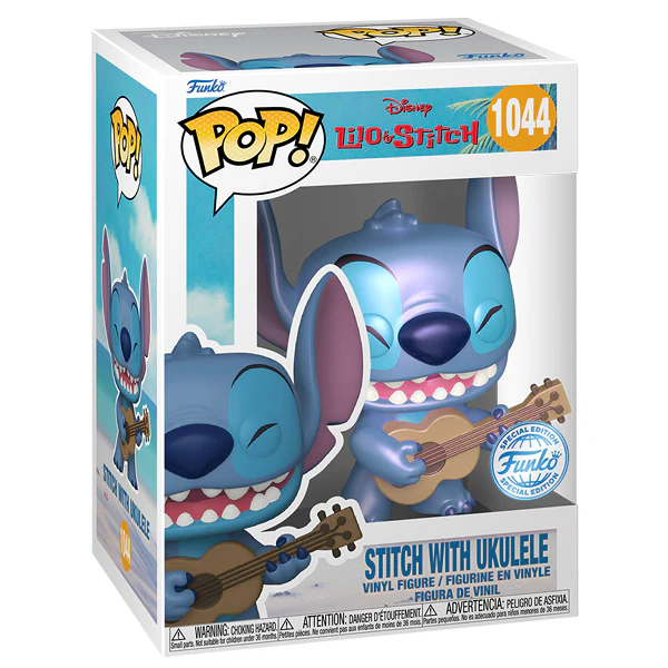 Lilo & Stitch - Stitch with Ukelele US Exclusive Pearlescent Pop! Vinyl - Image 2