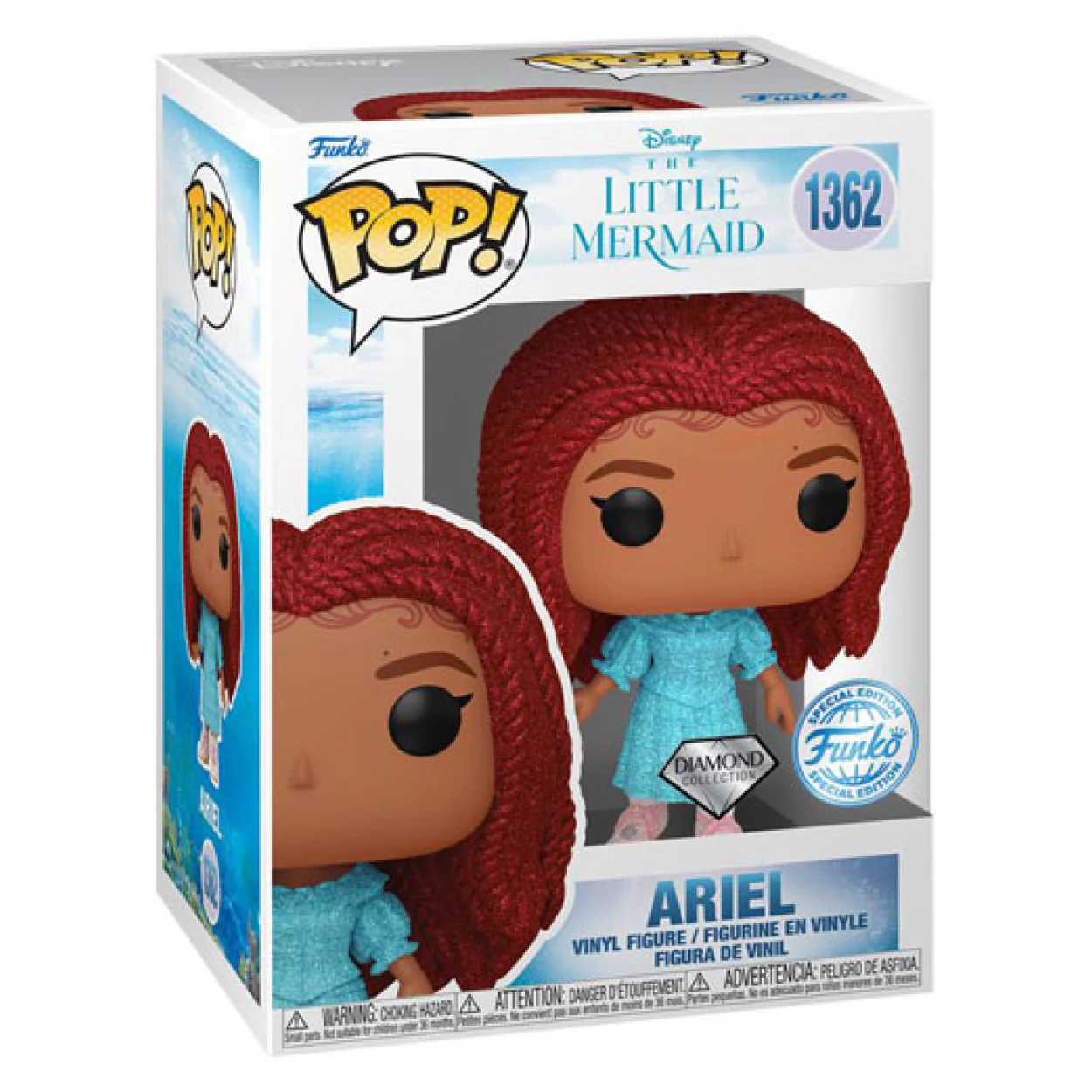 Little Mermaid (2023) - Ariel US Exclusive Diamond Glitter Pop! Vinyl - Image 2