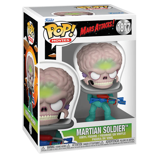 Mars Attacks - Martian Soldier with Atomic Ray Gun Pop! Vinyl - Image 2