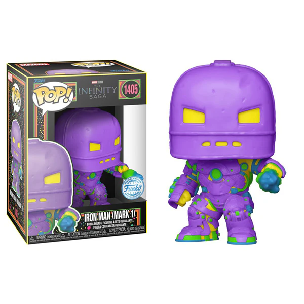 Marvel Comics - Iron Man MkI (Infinity Saga) US Exclusive Black Light Pop! Vinyl - Image 3