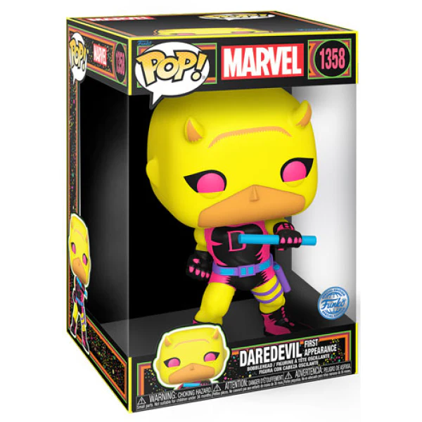 Marvel - Daredevil (1st Appear) Black Light 10 Inch US Exclusive Pop! Vinyl - Image 2