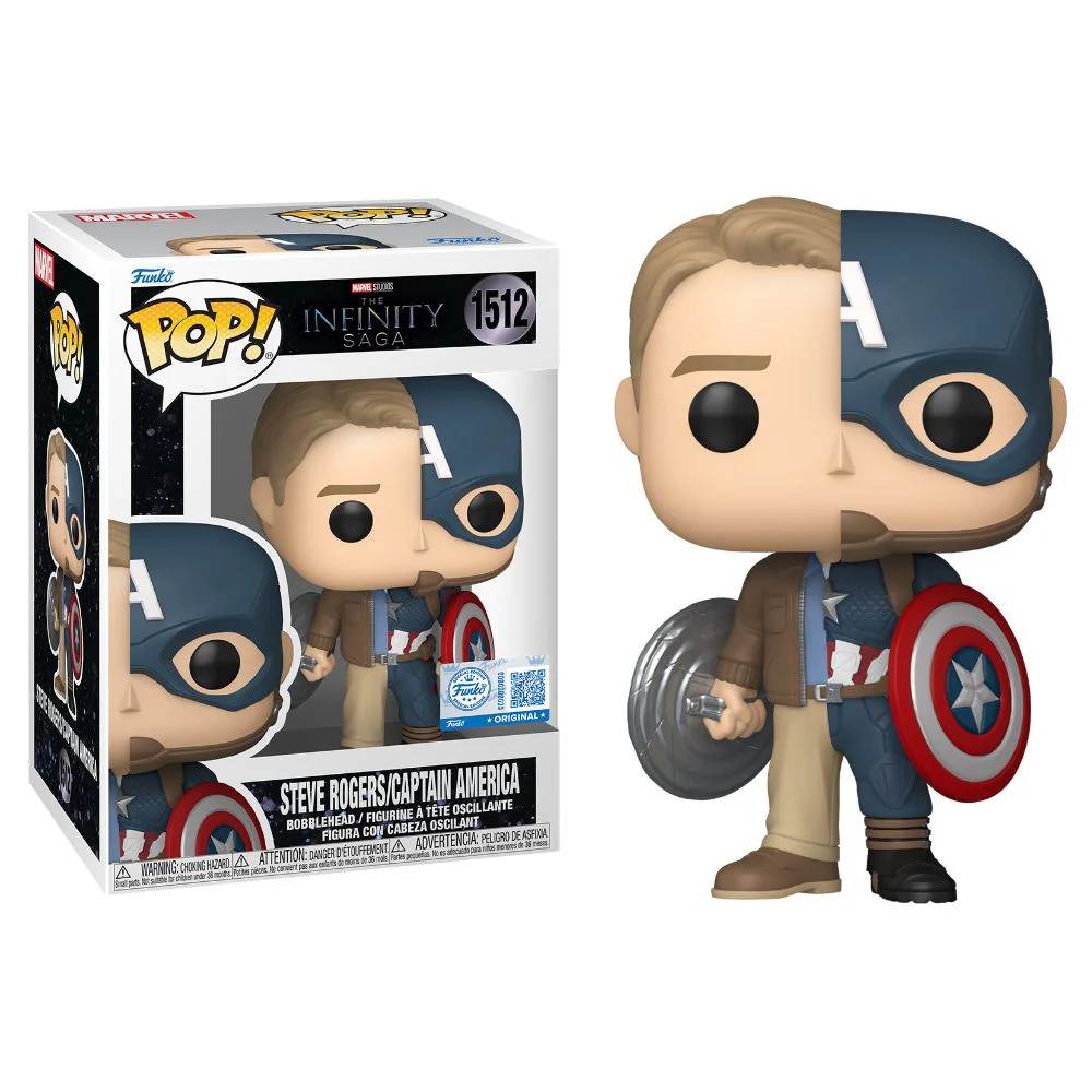 Marvel: The Infinity Saga - Captain America / Steve Split US Exclusive Pop! Vinyl - Image 3