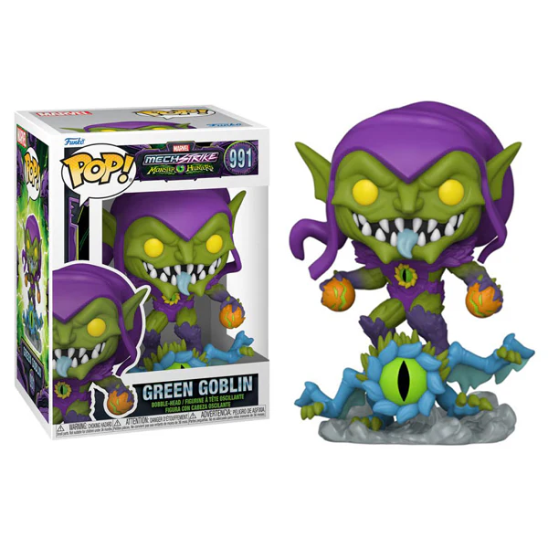 Marvel Mech Strike Monster Hunters - Green Goblin Glow US Exclusive Pop! Vinyl - Image 5