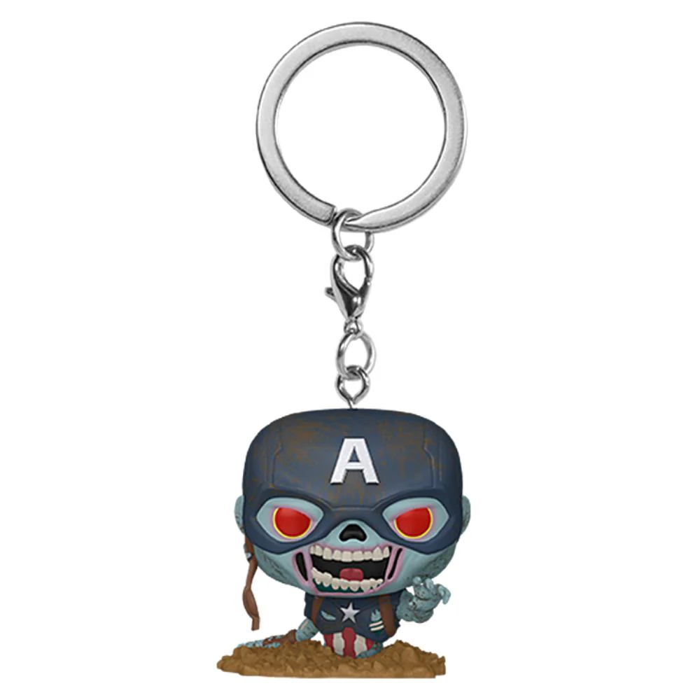 Marvel Zombies - Zombie Captain America Pocket Pop! Keychain - Image 3