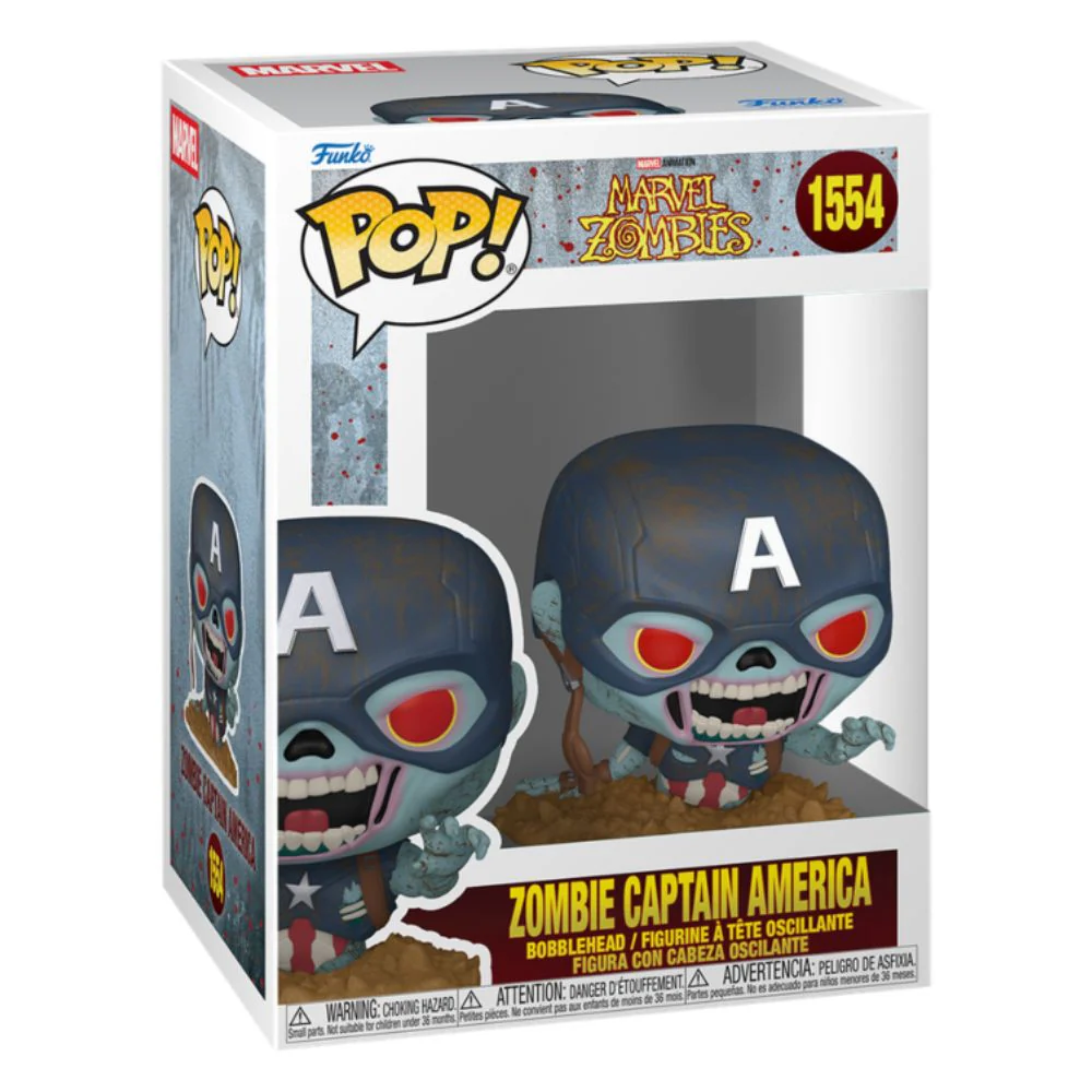Marvel Zombies - Zombie Captain America Pop! Vinyl - Image 2