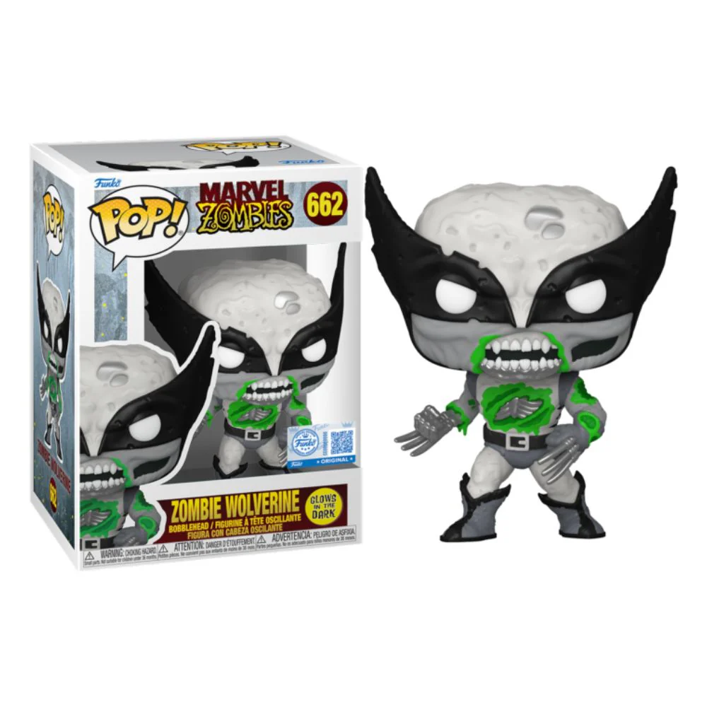 Marvel Zombies - Zombie Wolverine Glow in the Dark US Exclusive Pop! Vinyl - Image 3