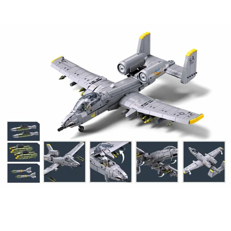 MB A10 CS Attack Aircraft Scale 1:44 701 Pieces C12 - Image 3