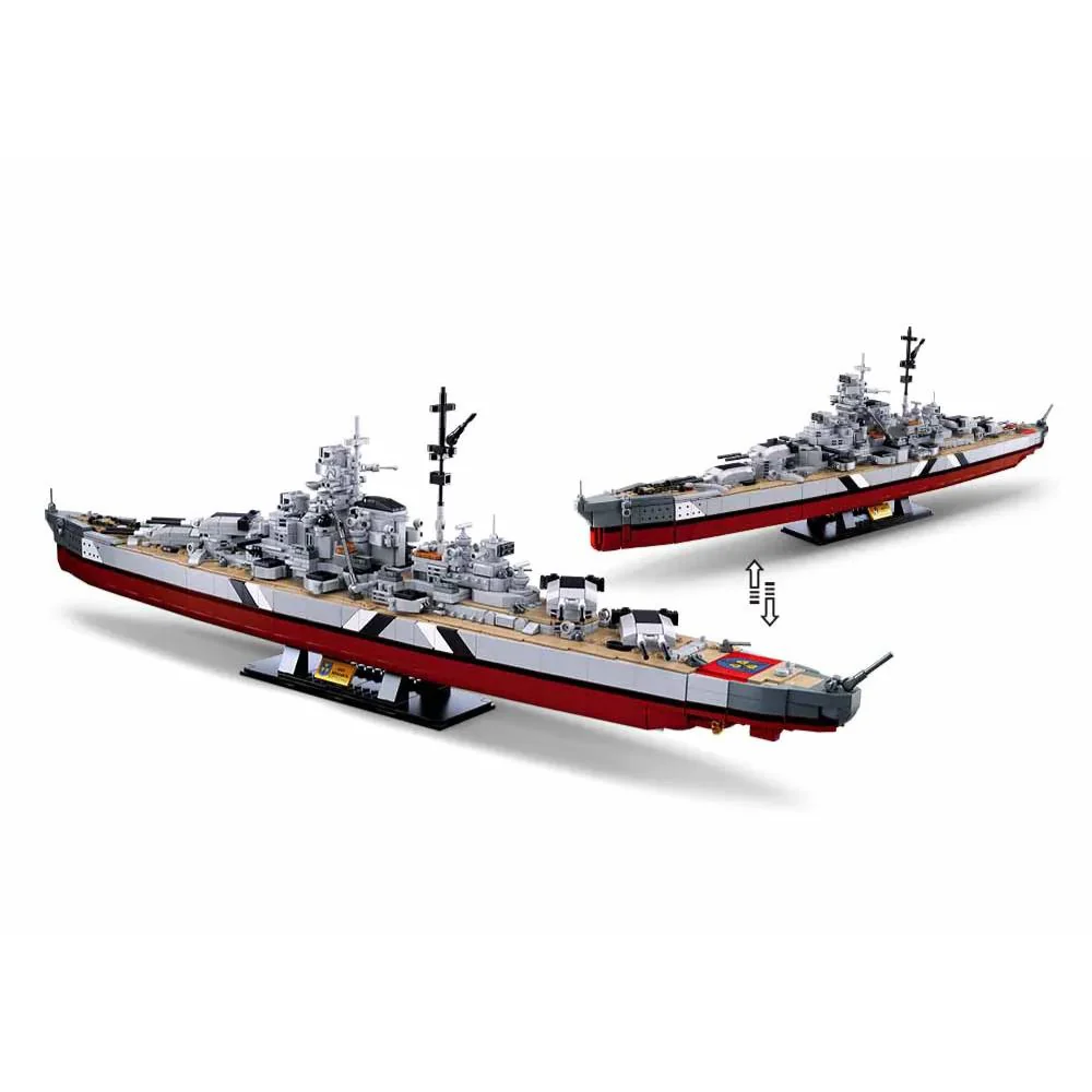 MB Bismarck Battleship 2 In 1 1849 Pieces Ages 12+ C4 (Store Pickup Only) - Image 3