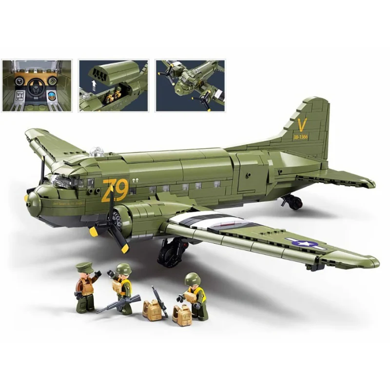 MB C-47-S Airtrain Scale 1:44 1015 Pieces C6 - Image 3