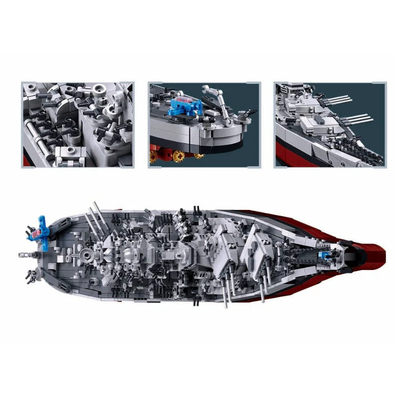MB USS Missouri Scale 1:350 1739 Pieces C4 (Store Pickup Only) - Image 4