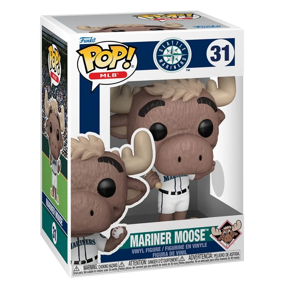 MLB Baseball: Mascots - Seattle Mariner Moose Pop! Vinyl - Image 2