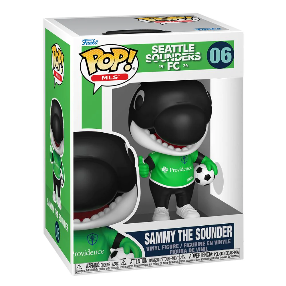 MLS Soccer - Sammy the Sounder Seattle Sounders FC Mascot Pop! Vinyl - Image 2