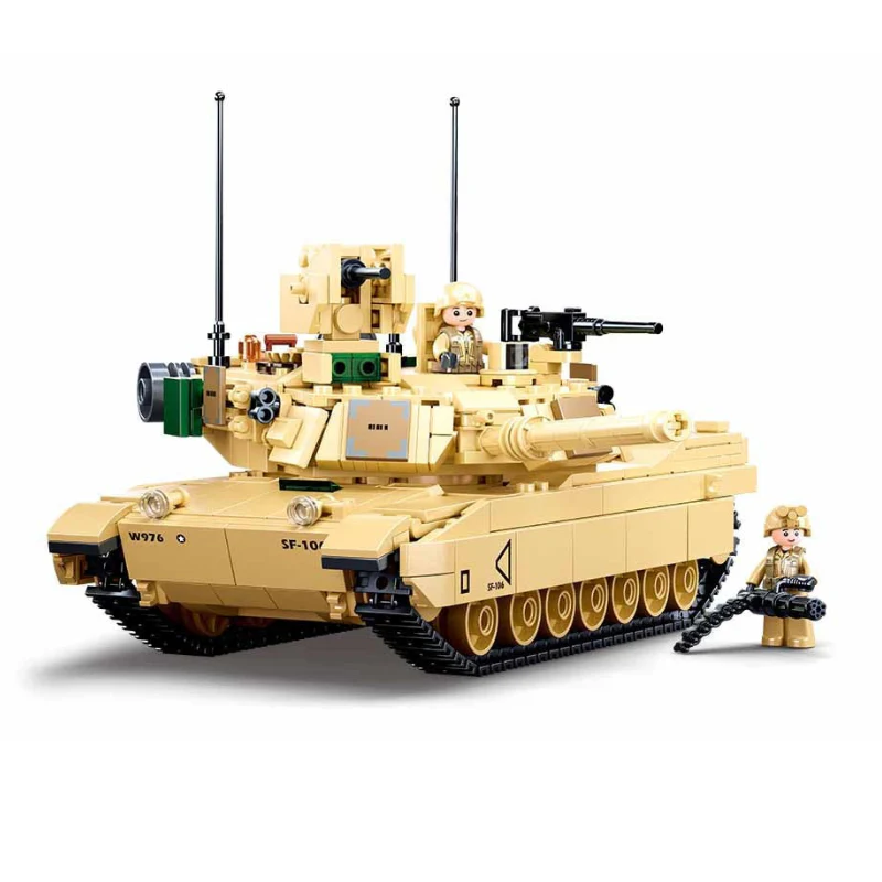 Model Bricks MB M1A2 V2 Abrams Main Battle Tank 781 Pieces - Image 2