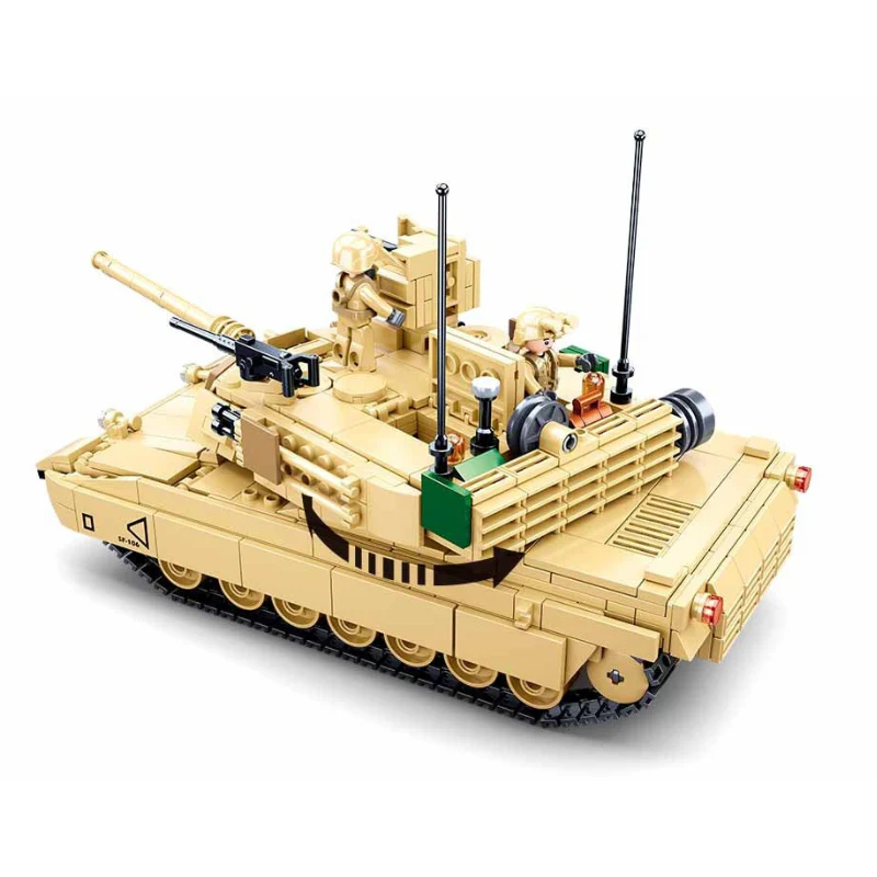 Model Bricks MB M1A2 V2 Abrams Main Battle Tank 781 Pieces - Image 3