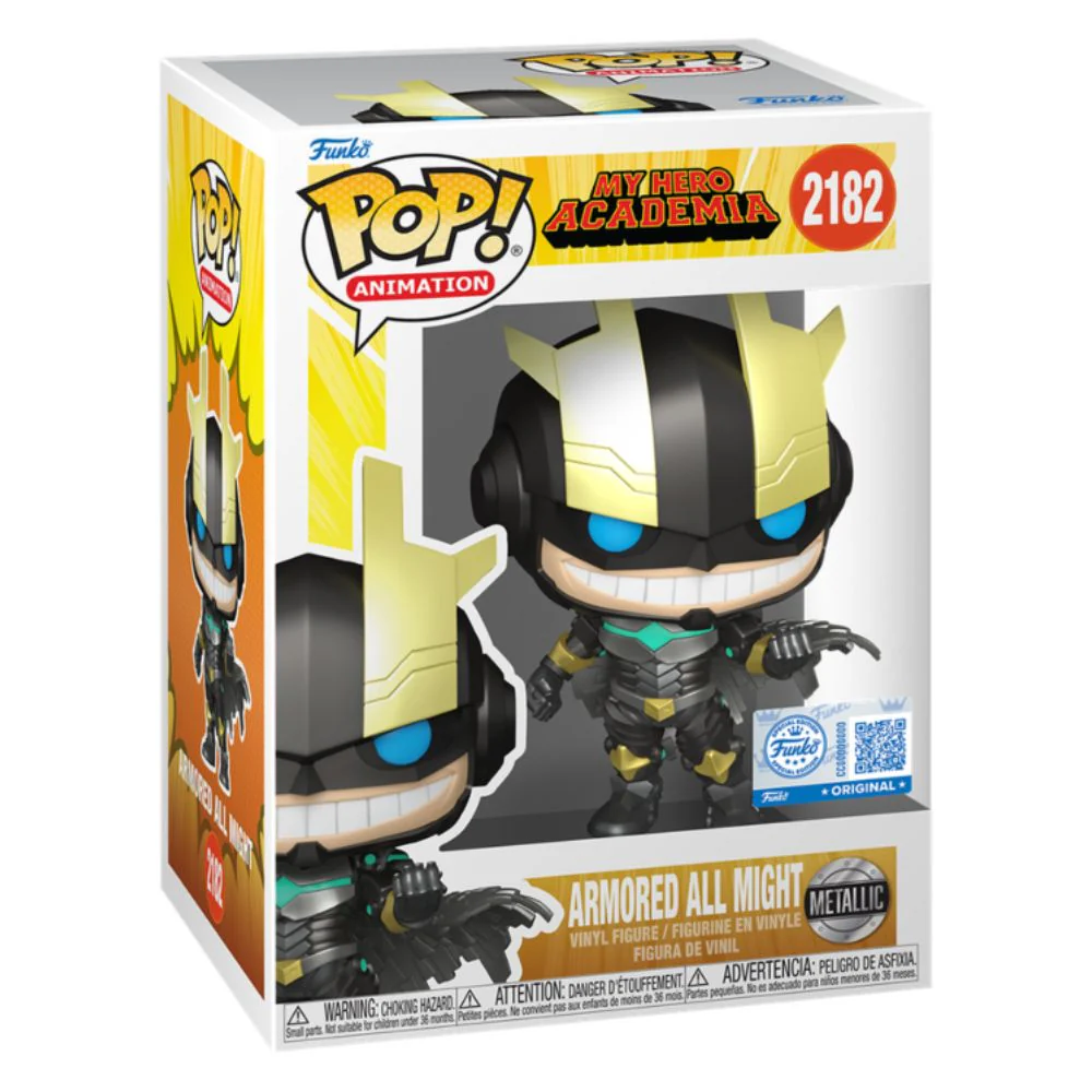 My Hero Academia - Armoured All Might Metallic US Exclusive Pop! Vinyl - Image 2