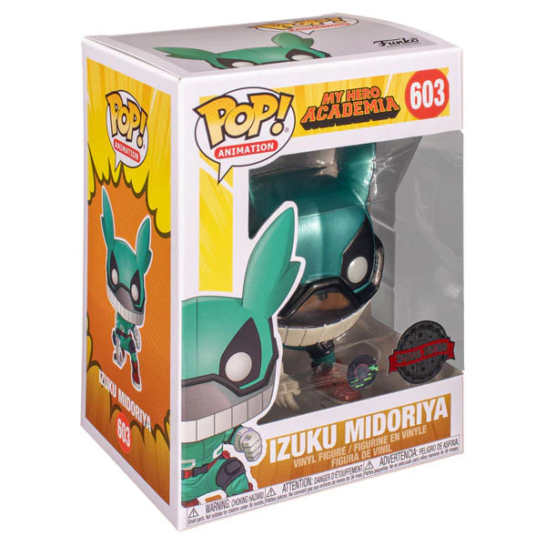 My Hero Academia - Deku with Helmet Metallic US Exclusive Pop! Vinyl - Image 2
