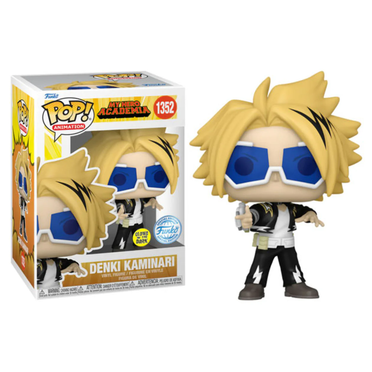 My Hero Academia - Denki Kaminari US Exclusive Glow Pop! Vinyl - Image 4