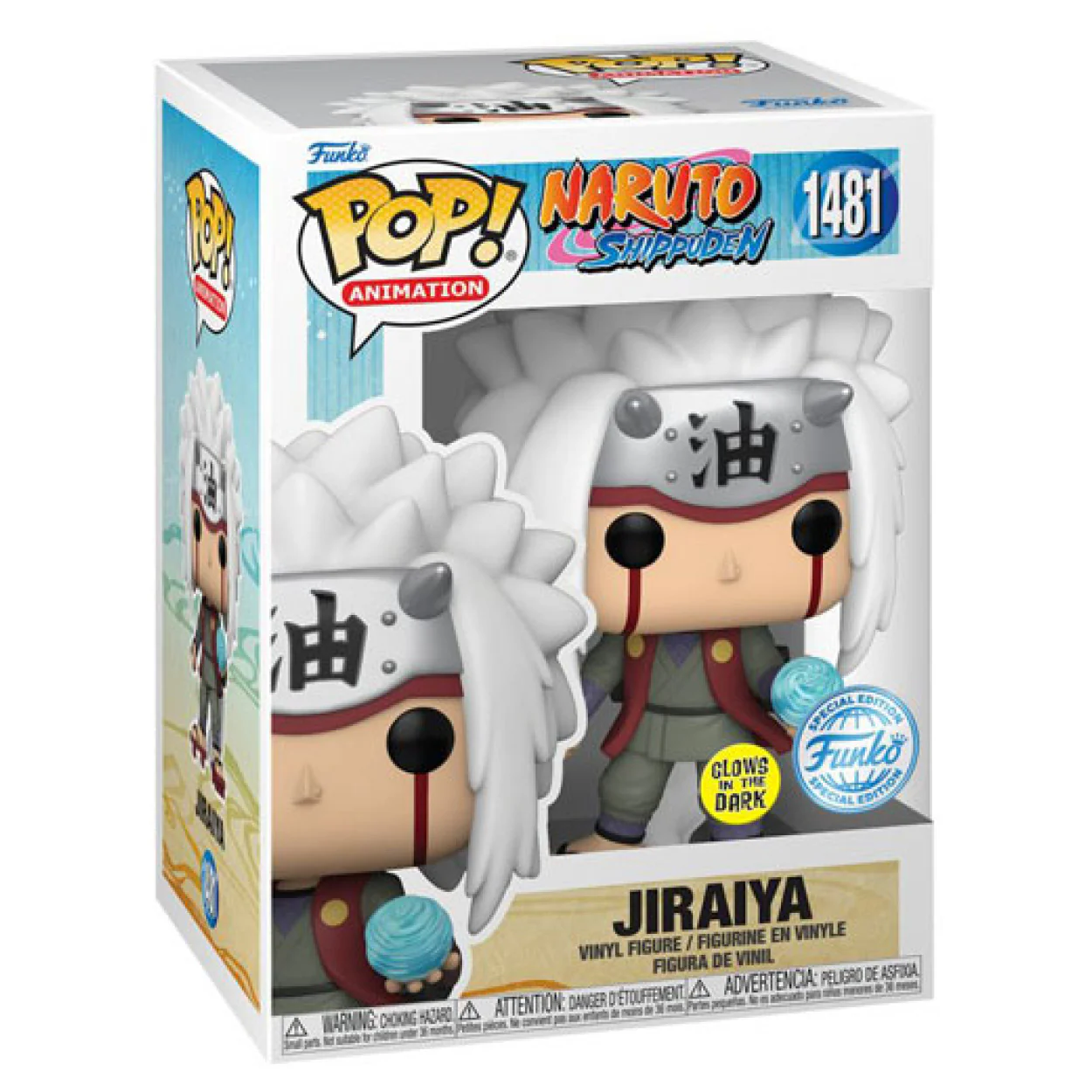 Naruto - Jiraiya with Rasengan US Exclusive Glow Pop! Vinyl - Image 3