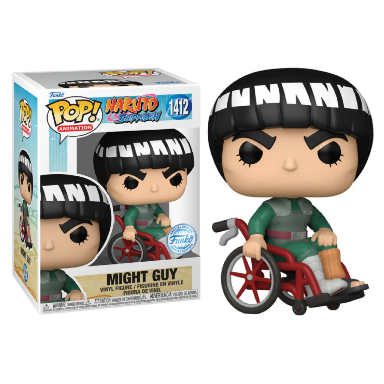 Naruto - Might Guy in Wheelchair US Exclusive Pop! Vinyl - Image 3