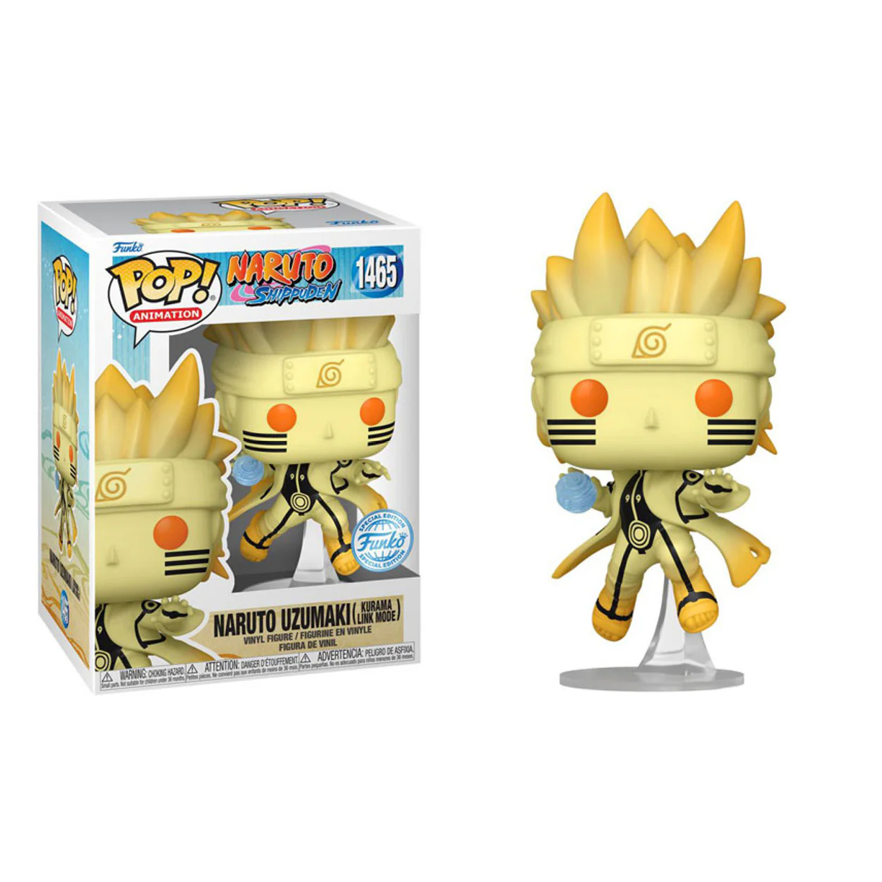 Naruto - Naruto Uzumaki (Kurama Link Mode) US Exclusive Pop! Vinyl - Image 3