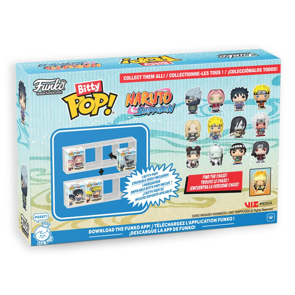 Naruto: Shippuden - Tsunade, Minato Namikaze, Orochimaru & Jiraiya Bitty Pop! Vinyl 4 Pack - Image 4