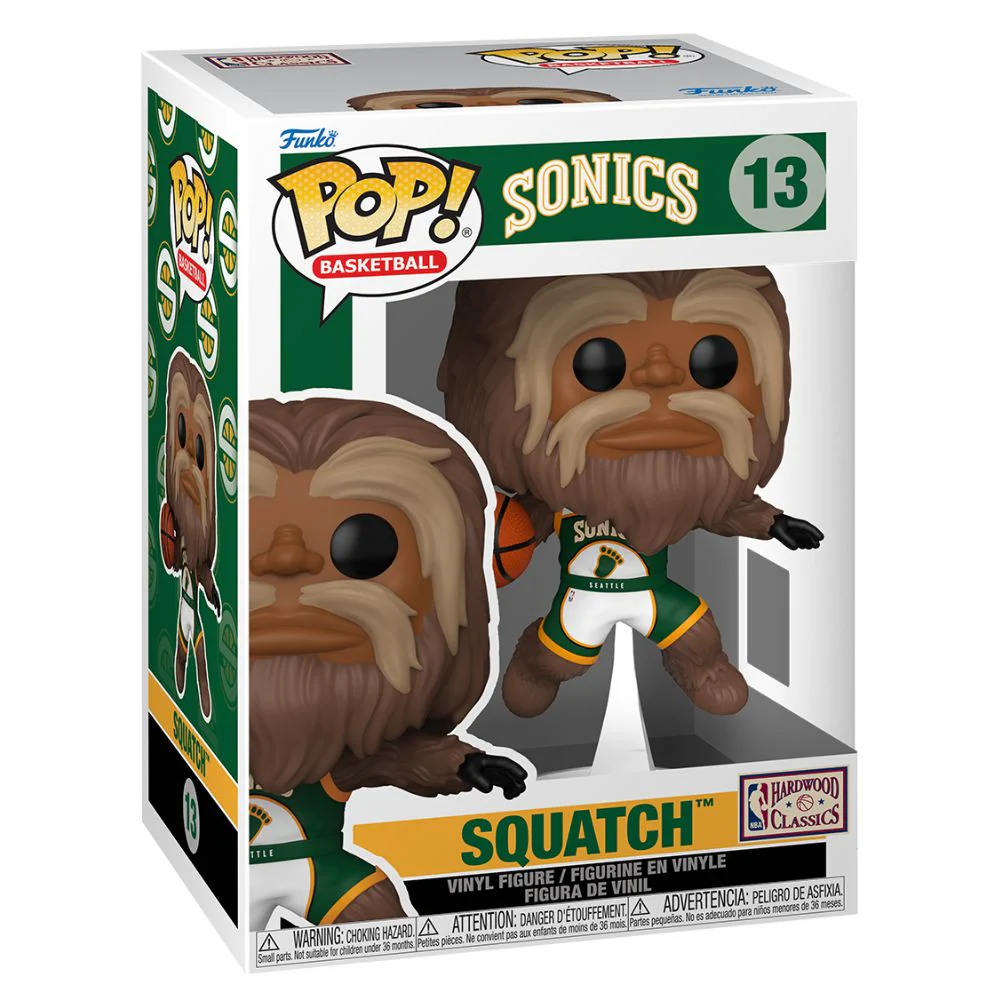 NBA Basketball: Mascots - Squatch (Dunking) Seattle Sonics Pop! Vinyl - Image 2
