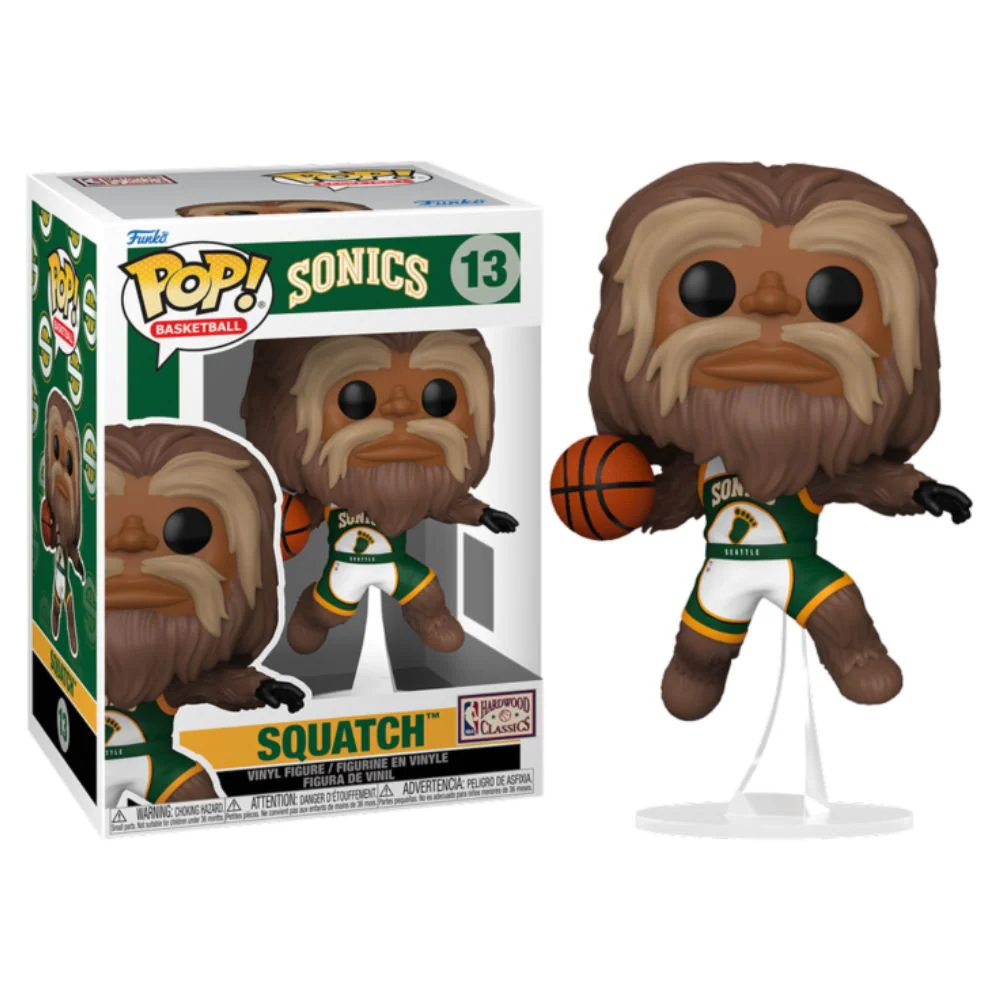 NBA Basketball: Mascots - Squatch (Dunking) Seattle Sonics Pop! Vinyl - Image 3