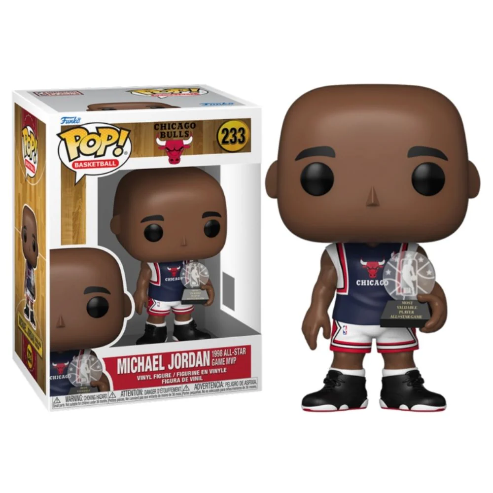 NBA Basketball - Michael Jordan (Chicago Bulls) 1998 All-Star Game MVP Pop! Vinyl - Image 3